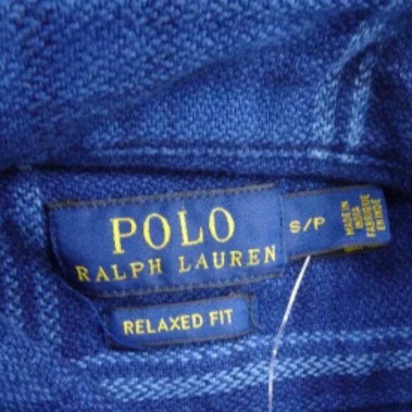 Ralph Lauren Button Up Shirt Womens Small Relaxed Fit Indigo Blue Cotton E - Picture 6 of 6